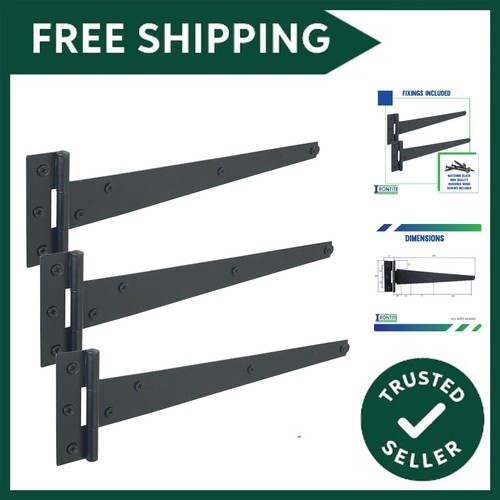 Pack black hinges 300mm - black, t