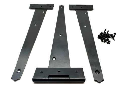 3pk black tee hinges with - black,
