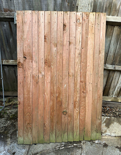 Wooden brown pedestrian garden - wooden,
