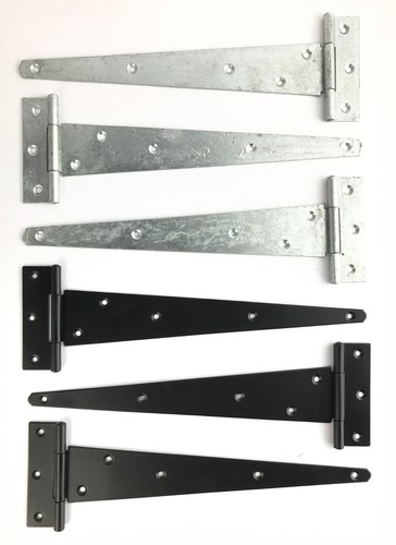 Heavy duty tee hinges black - heavy,