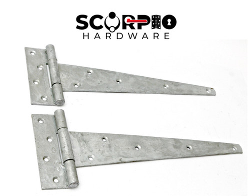 Strong galvanised tee hinge - galvanised,