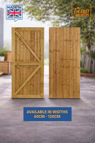 6ft featheredge garden gate - featheredge,