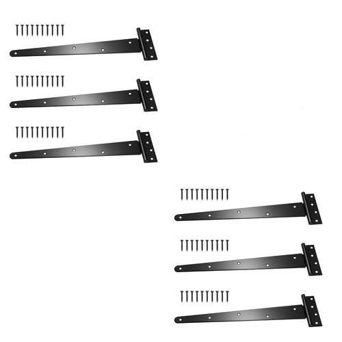 Heavy duty tee hinges black - heavy,
