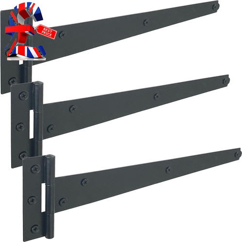 Pack black t hinges 300mm - 3,