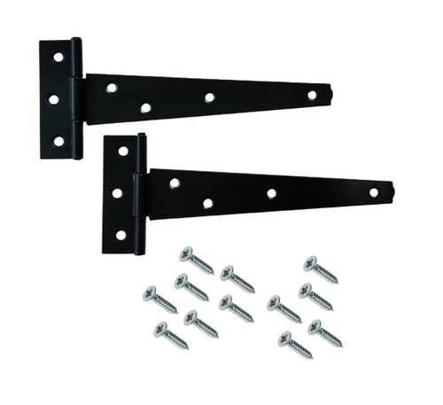 Black steel tee - 2, hinges