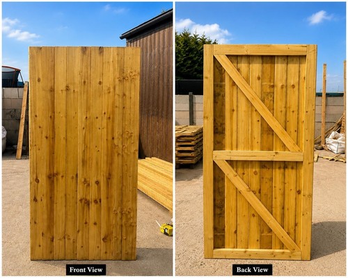 Heavy duty wooden garden gate - heavy-duty,