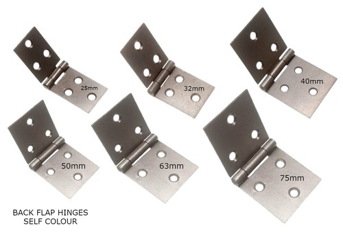 Back flap hinges steel - back, self